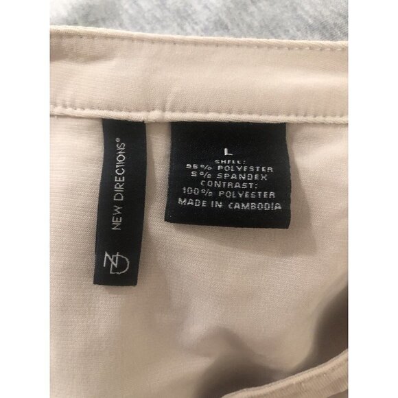 New Directions 3/4  -  Sleeve Blouse Size L -  Womens Top Stretch - Picture 5 of 5